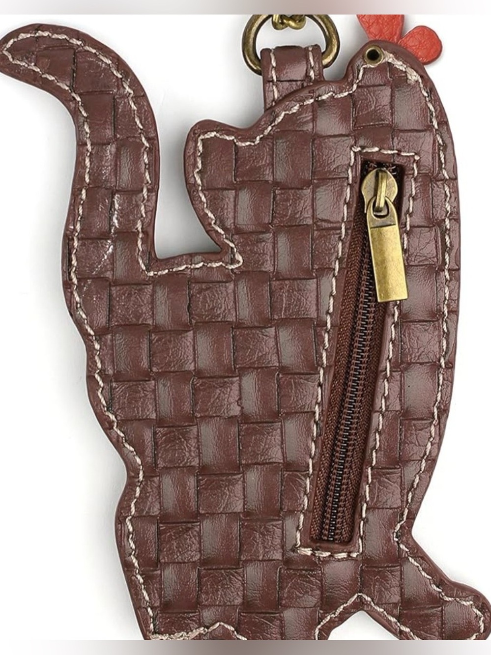 CHALA slim cat coin pouch, keychain key fob bag, charm aristocrats NWT - Picture 9 of 12